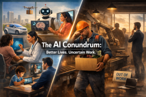 The AI Conundrum: Better Lives. Uncertain Work